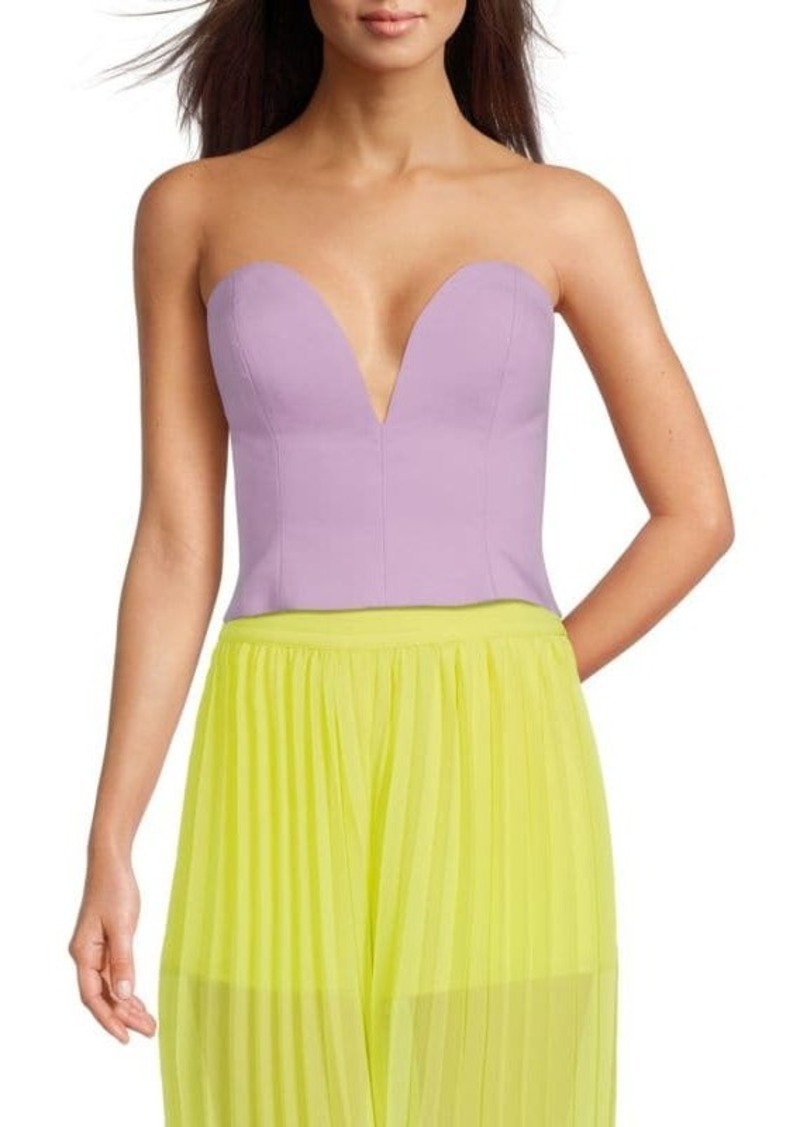 BCBG Max Azria Sweetheart Neck Corset Top