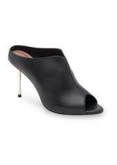 BCBG Max Azria TEELA BLACK LEATHER MULE HEEL