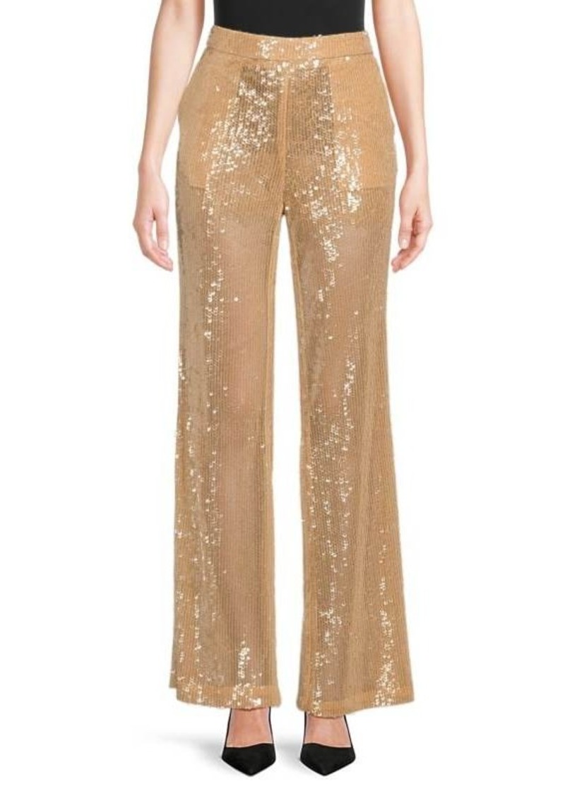 BCBG Max Azria Wide Leg Sequin Pants