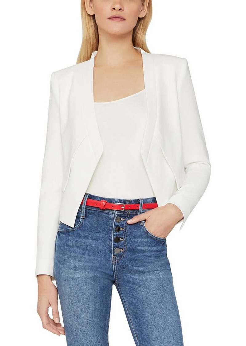 BCBG Max Azria Womens Long Sleeve Layered Open-Front Blazer