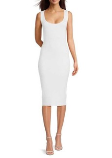 BCBG Max Azria Ribbed Bodycon Midi Dress