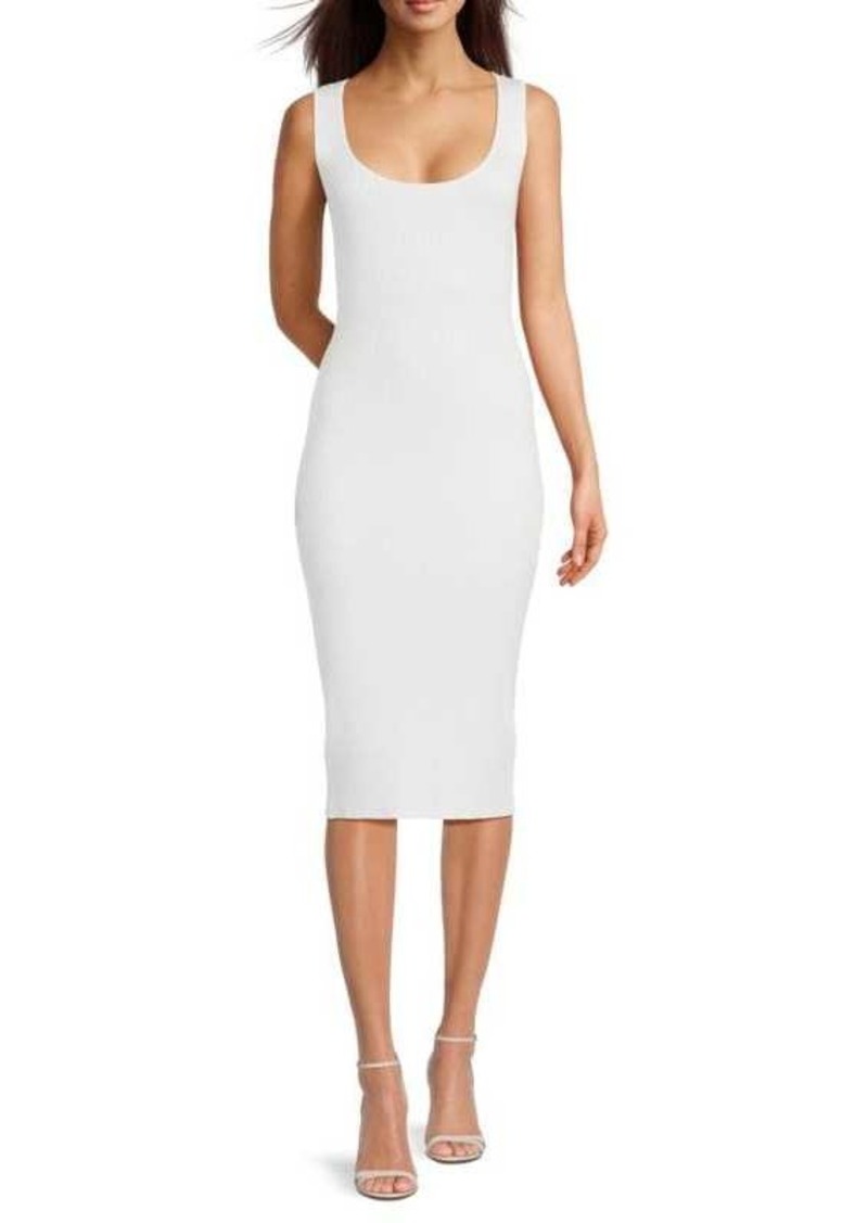 BCBG Max Azria Ribbed Bodycon Midi Dress