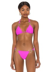 Beach Bunny Nadia Love Tri Bikini Top