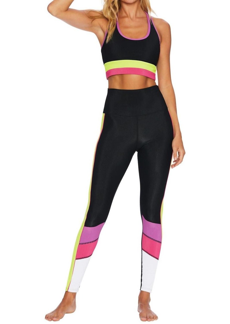 Beach Riot Bailey Legging In Black Multi