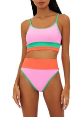 Beach Riot Eva Colorblock Bikini Top