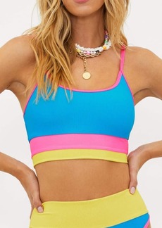 Beach Riot Eva Colorblock Rib Bikini Top
