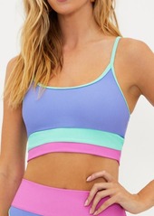 Beach Riot Eva Colorblock Rib Bikini Top