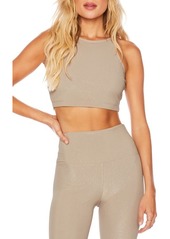 Beach Riot Glitter Anna Crop Tank in Taupe at Nordstrom