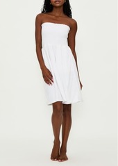 Beach Riot Lilee Strapless Smocked Cover-Up Dress