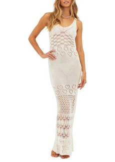 Beach Riot Tracy Open Knit Sheer Cover-Up Body-Con Dress