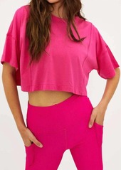 Beach Riot Esme Top In Bright Fuchsia