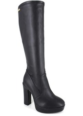 bebe AMABELLA Womens Faux Leather Knee-High Boots