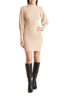 bebe Quilted Sweater Dress