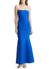 bebe Strapless Bandage Gown