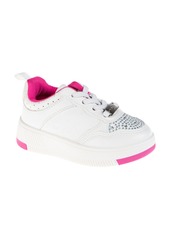 Bebe Toddler Girls Court Rhinestones Sneakers - White