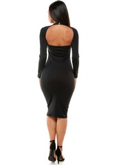 Bebe Women's Cut Out Knit Bodycon Dress - Black