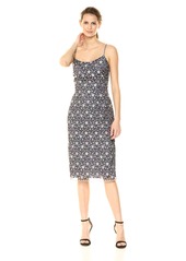 bebe Women's Star Lace Midi Slip Dress