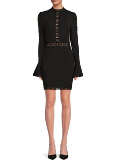 bebe Bell Lace Mini Dress