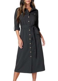 bebe Belted Shirtdress