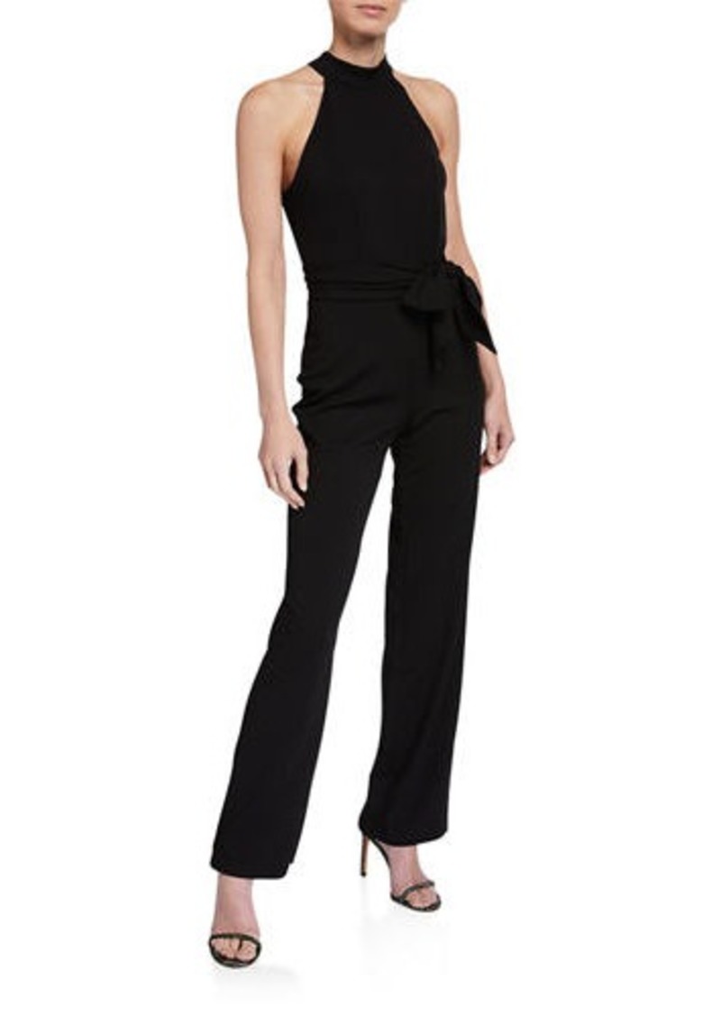 bebe halter jumpsuit