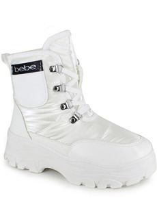 bebe Jadah Womens Quilted Lugged Sole Winter & Snow Boots
