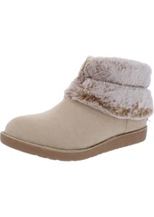 bebe Nayeli Womens Faux Fur Round Toe Ankle Boots