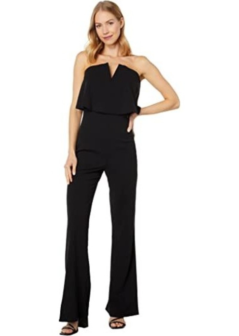 bebe Strapless Overlay Jumpsuit