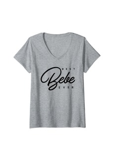 Womens Best Bebe Ever Gift V-Neck T-Shirt