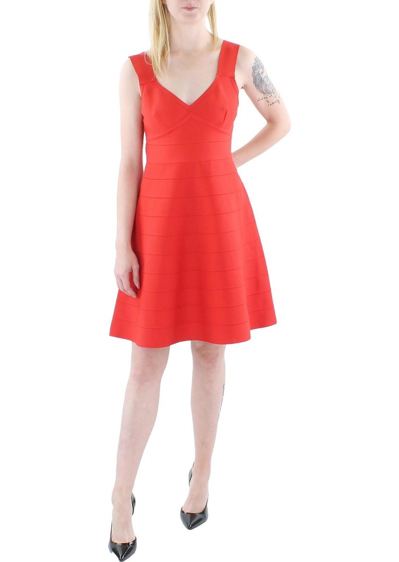 bebe Womens Summer Bandage Fit & Flare Dress