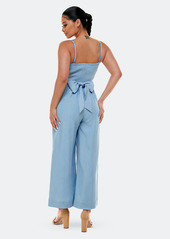 Bebe Wrap Waist Chambray Culotte Jumpsuit M Also In Xs Jumpsuit