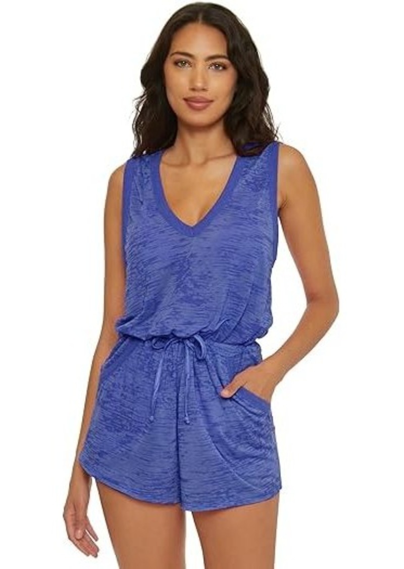 Becca Beach Date Romper with pockets cover-up