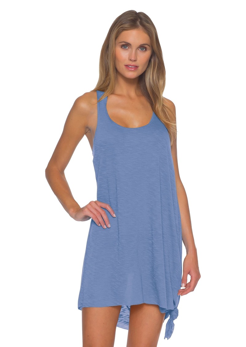Becca by Rebecca Virtue Breeze Lightweight Beach Dress-Knot Side Tie Bathing Suit Cover Ups for Women