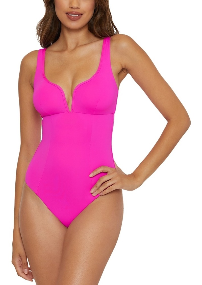Becca by Rebecca Virtue Color Code V Wire One Piece Swimsuit