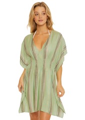 Becca by Rebecca Virtue Women's Standard Radiance Woven Tunic Casual Beach Cover Ups