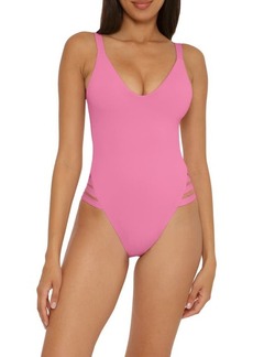 Becca Color Code Leg Inset One-Piece Swimsuit