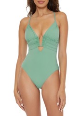 Becca Color Code Plunge One-Piece Swimsuit