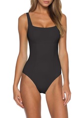 Becca Color Code Square Neck One-Piece Swimsuit