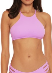 Becca Fine Line High Neck Bikini Top in Orchid at Nordstrom