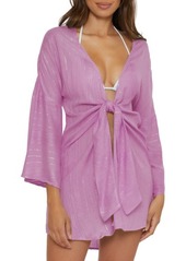 Becca Radiance V-Neck Long Sleeve Cover-Up Tunic