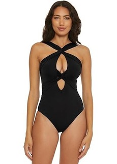 Becca Color Code Gracelyn Twist High Neck One Piece