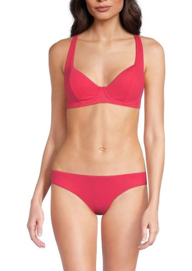 Becca Modern Edge Crisscross Back Bikini Top