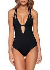 Becca Color Code One-Piece Swimsuit in Black at Nordstrom