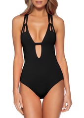 Women's Becca Color Code Plunge One-Piece Swimsuit