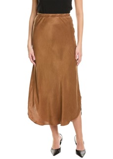 Bella Dahl Asymmetric Side Slit Bias Skirt