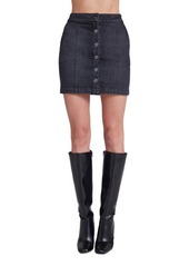 Bella Dahl Button Front Denim Miniskirt