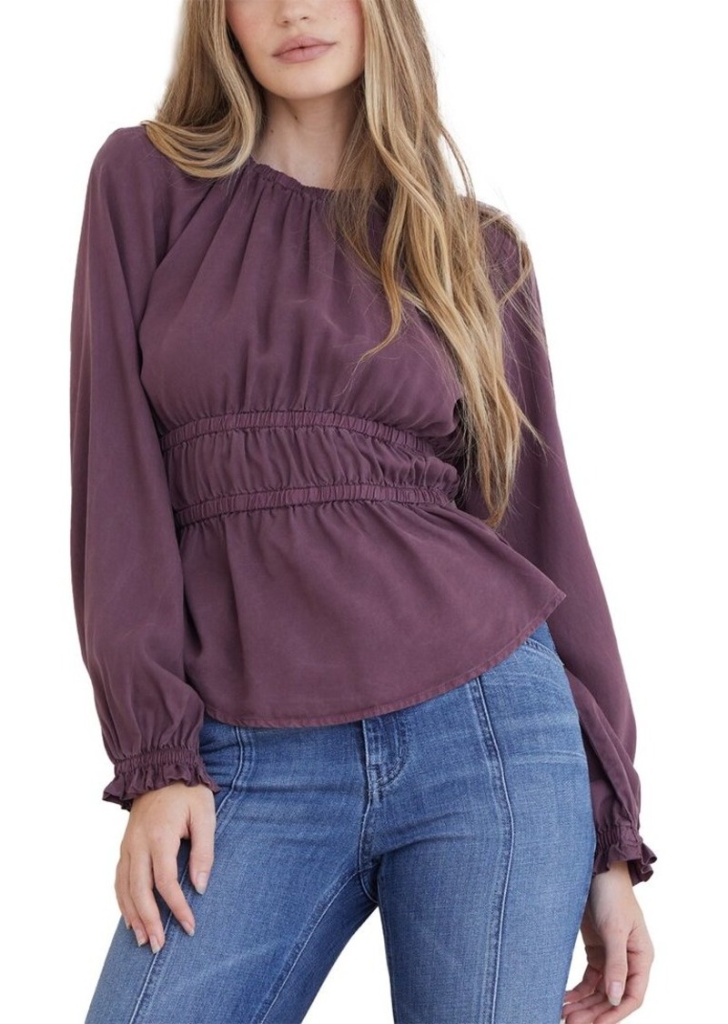 Bella Dahl Elastic Shirred Blouse