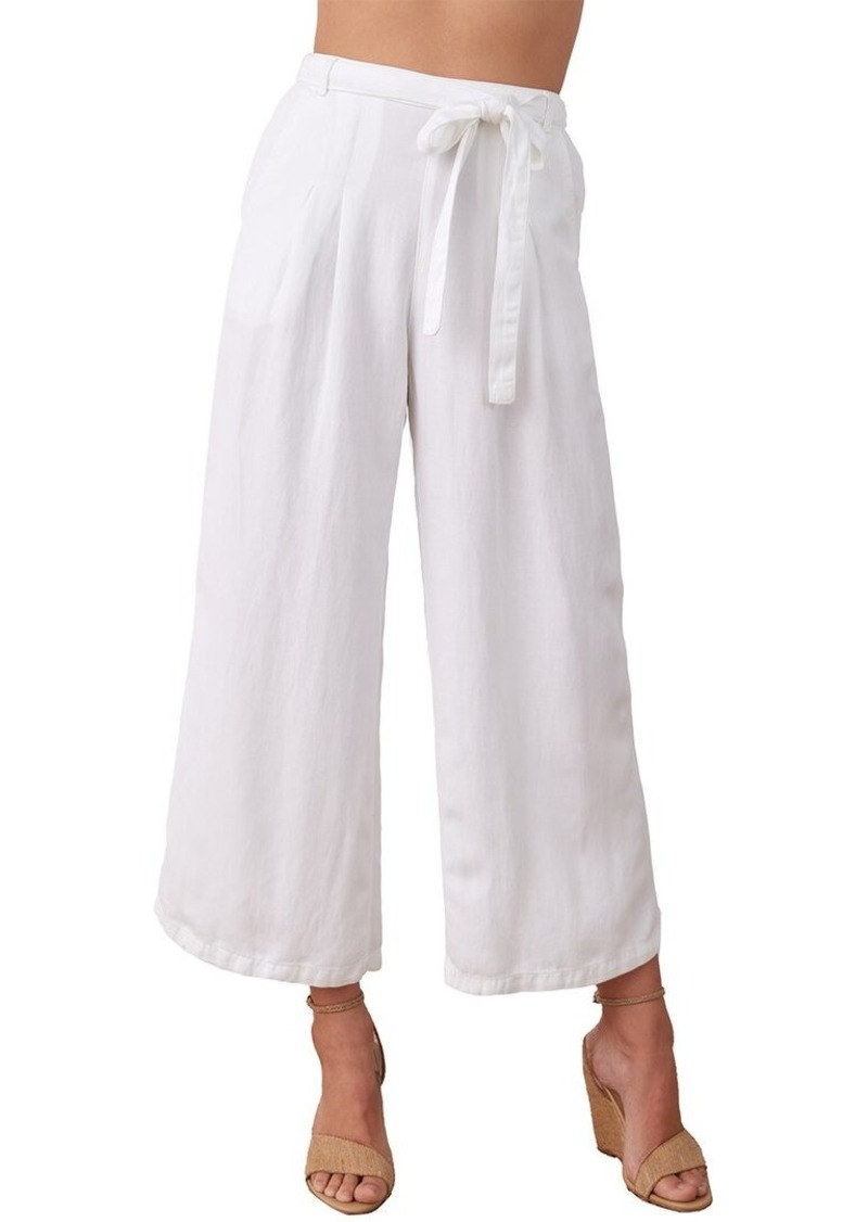 Bella Dahl Emma Wide Leg Linen-Blend Crop Pant