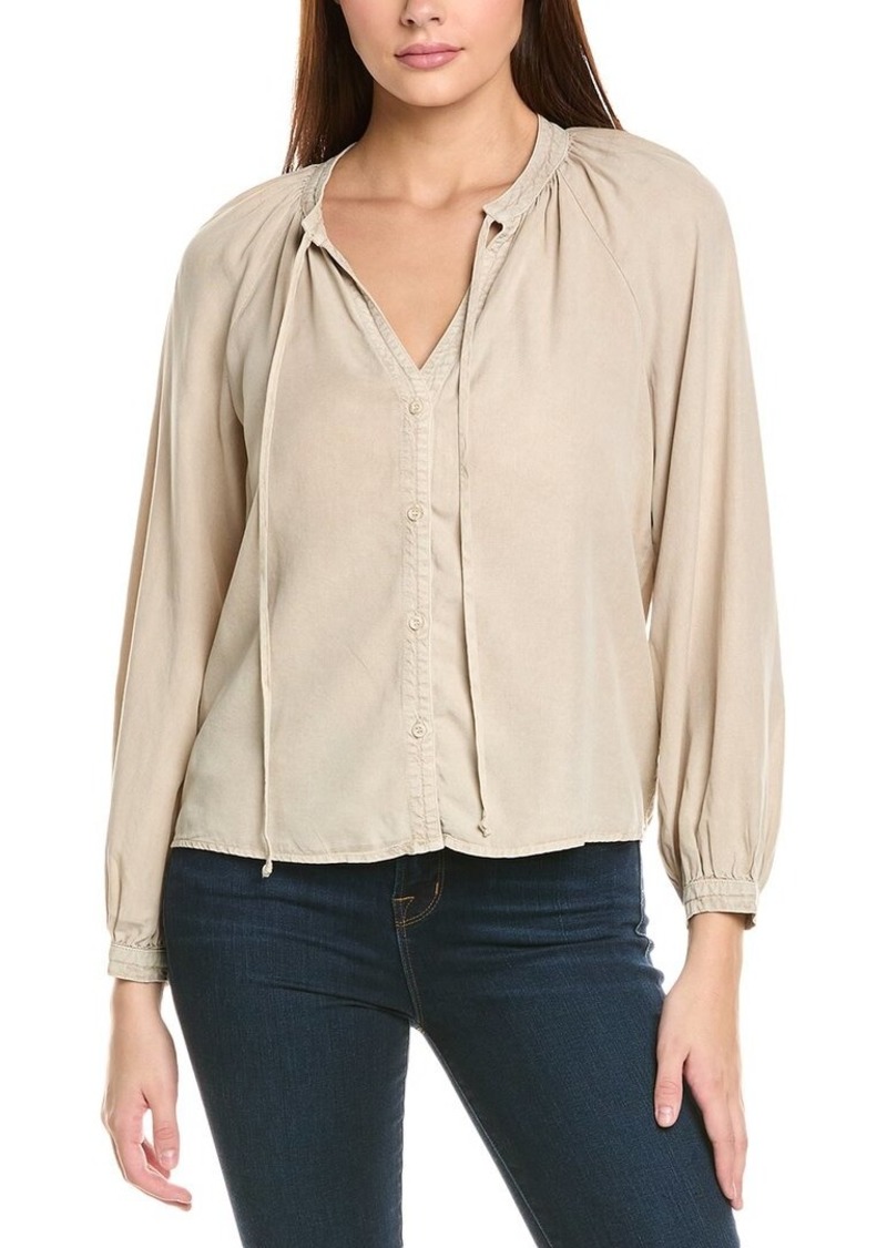 Bella Dahl Full Sleeve Raglan Button Down Shirt