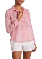 Bella Dahl Garment Dyed Linen Button-Up Shirt