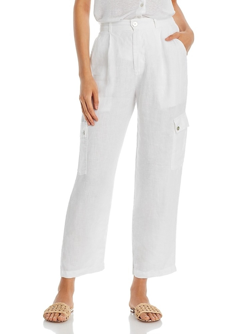 Bella Dahl Pleated Linen Cargo Pants